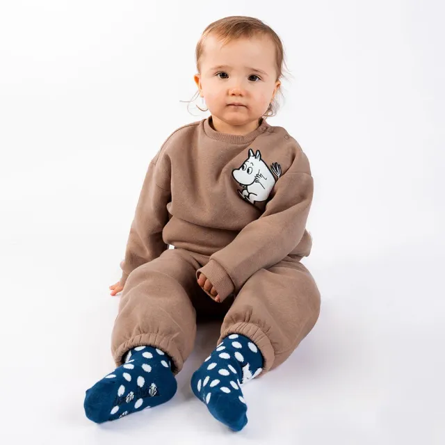 Moomintroll Kids ensemble sweat bebe marron coton
