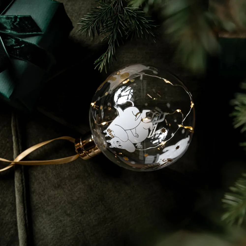 Moomintroll Sparkling Stars boule déco LED 11 cm
