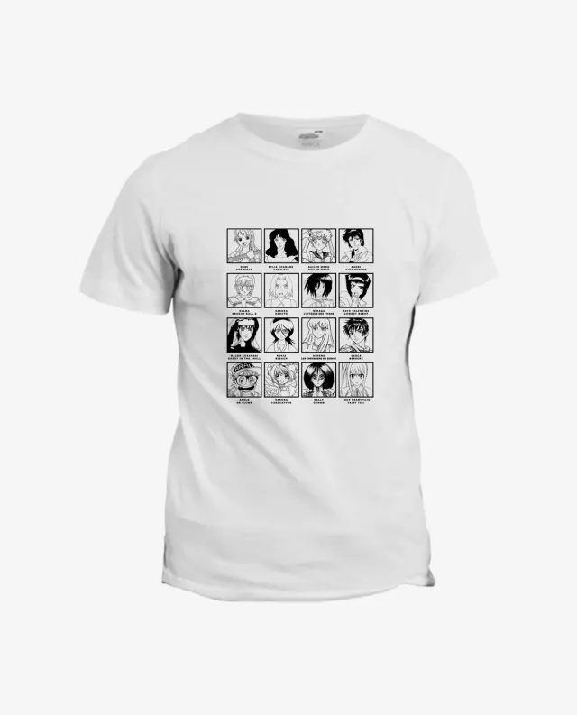 Pixgoodies Manga les héroïnes t-shirt coton