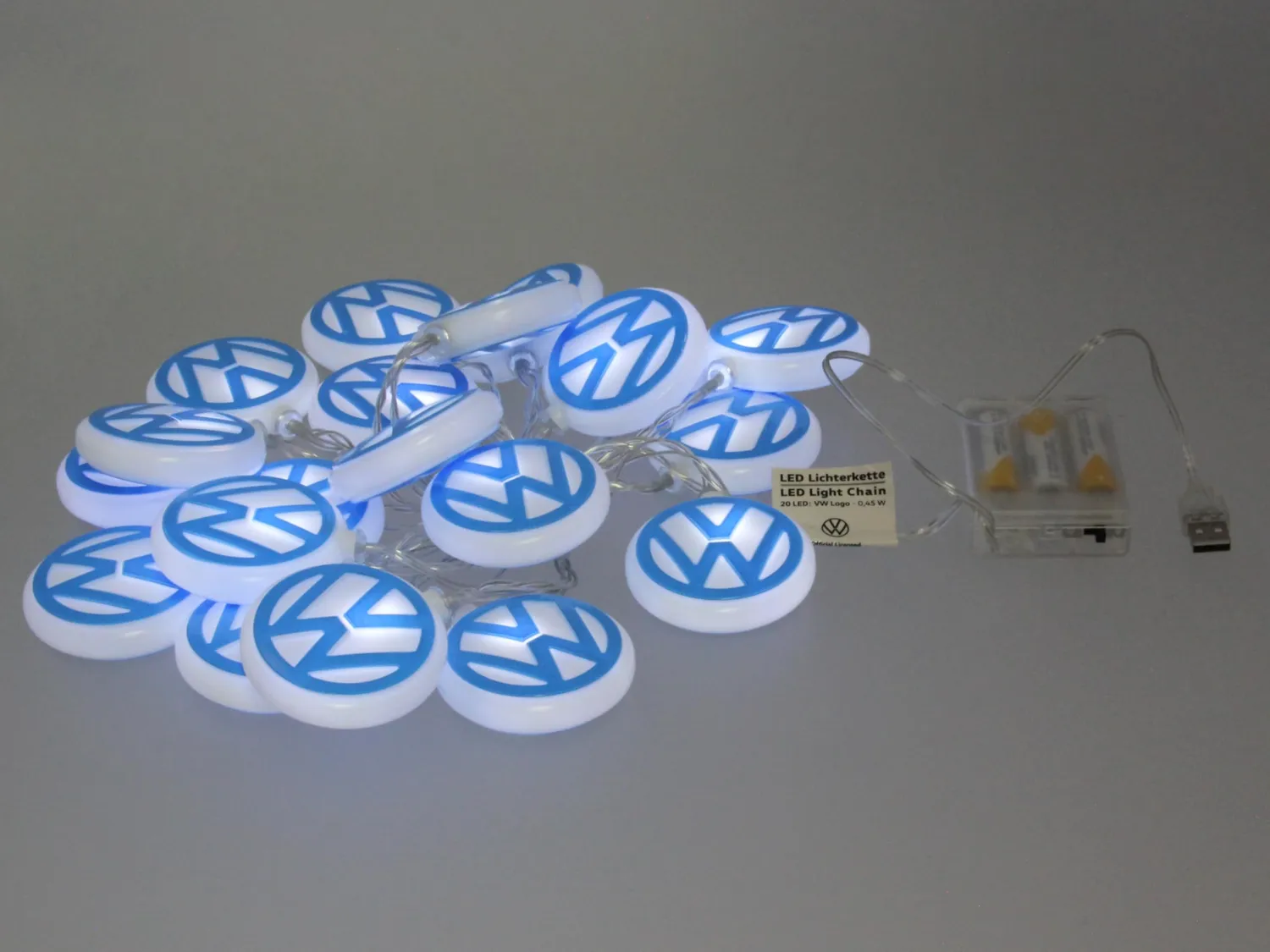 Brisa VW Collection Logo VW guirlande lumineuse 3 m 20 LED