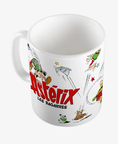 Pixgoodies Astérix et Obélix bagarre mug céramique 325 ml