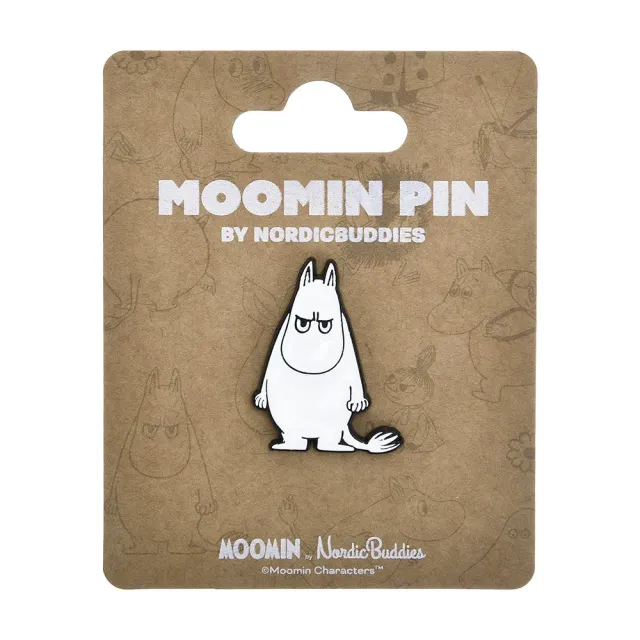 Moomintroll Angry Pin's blanc métal 4x3 cm