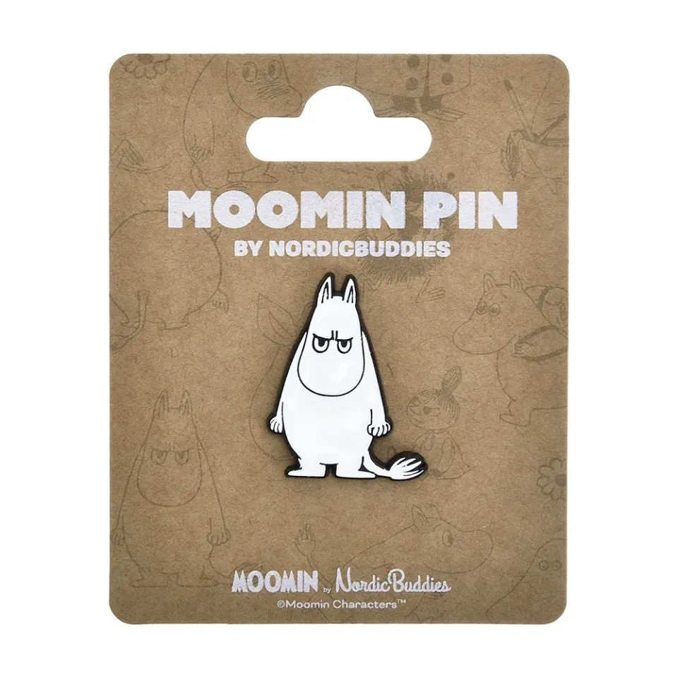 Moomintroll Angry Pin's blanc métal 4x3 cm
