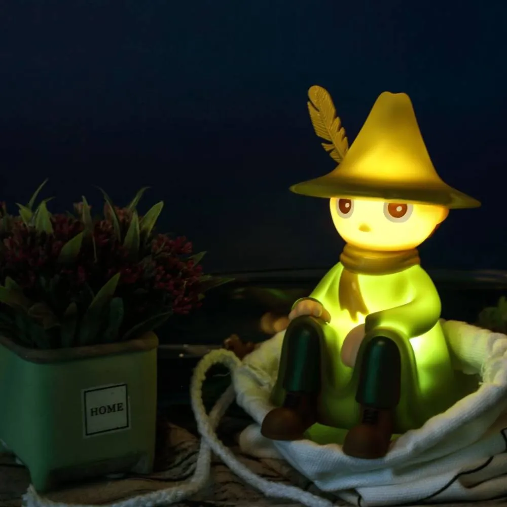 Moomintroll Snufkin veilleuse enfant 13 cm tactile