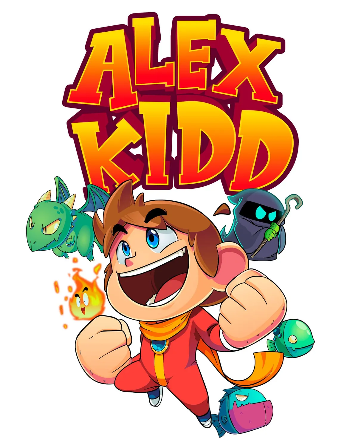 Pixgoodies Alex Kidd DX grand retour mug céramique 325 ml