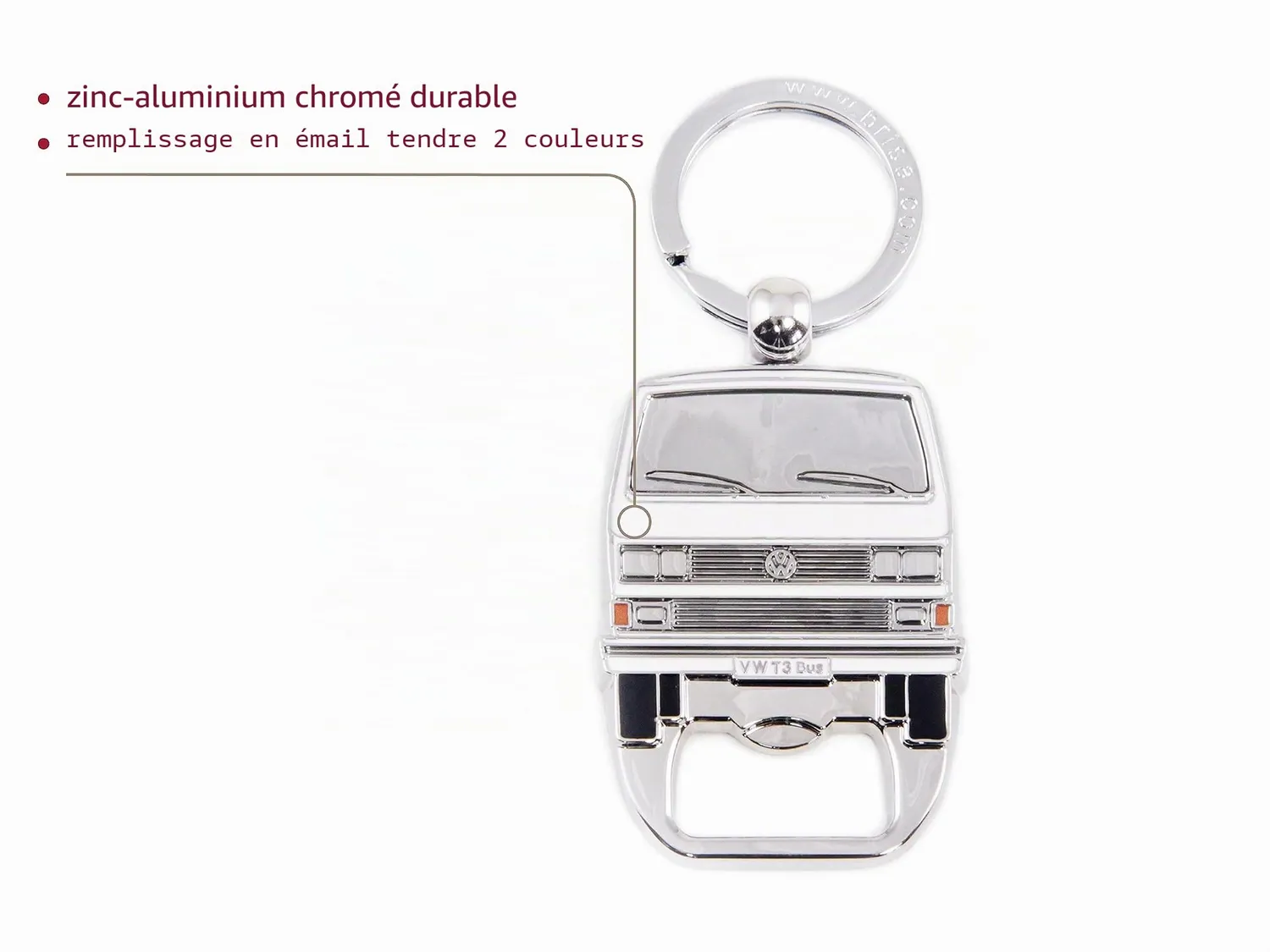 Brisa porte-clés décapsuleur T3 Bulli Bus émail