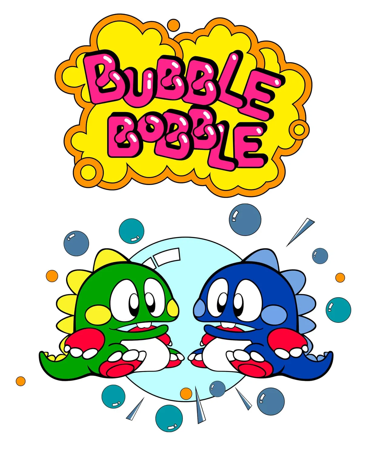 Pixgoodies Bubble Bobble des bulles et des dragons mug 325 ml