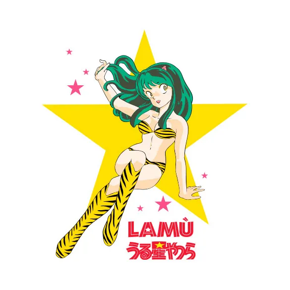 Pixgoodies Lamu Urusei Yatsura t-shirt coton