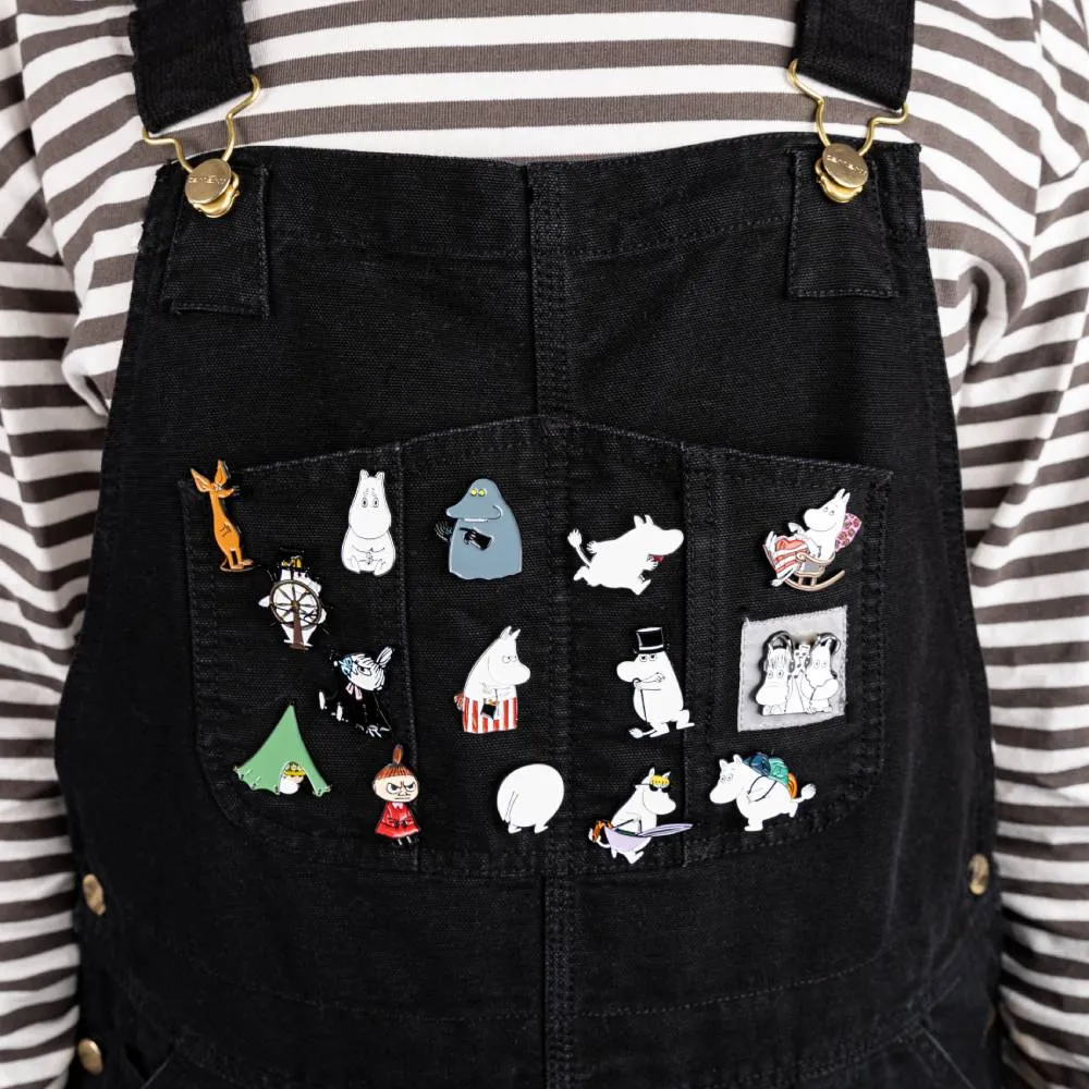 Moomintroll Club Life pin's métal blanc 4x3 cm