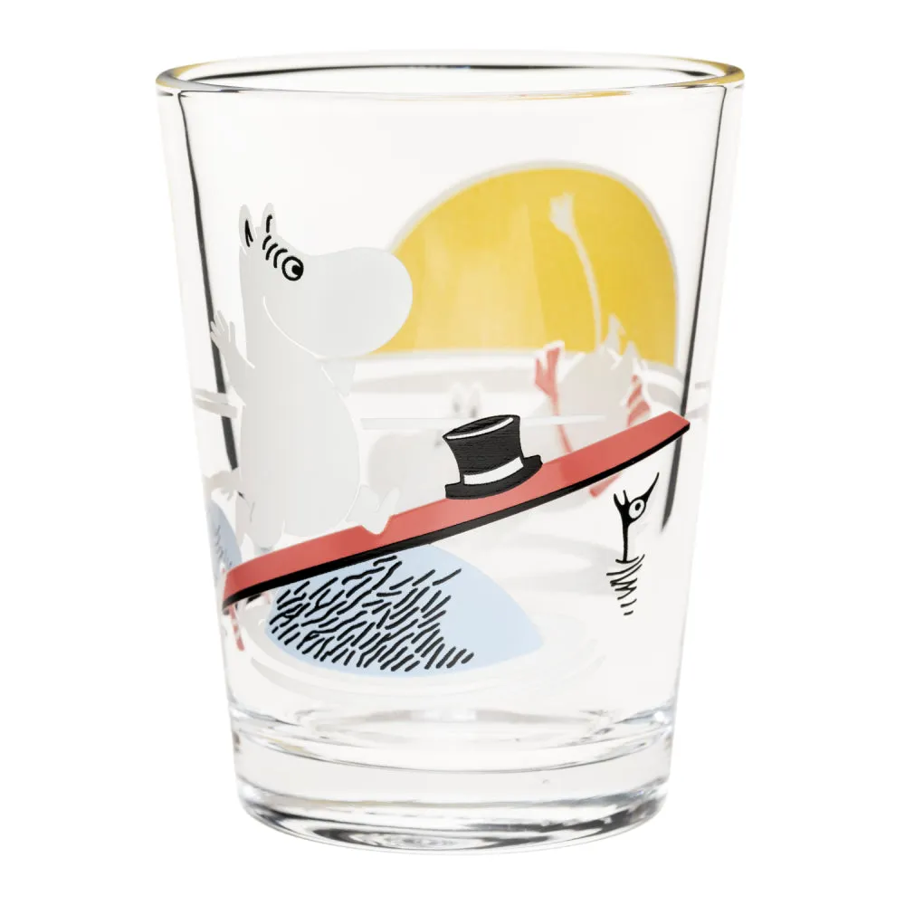 Moomintroll Evening Swim verre 22 cl rose