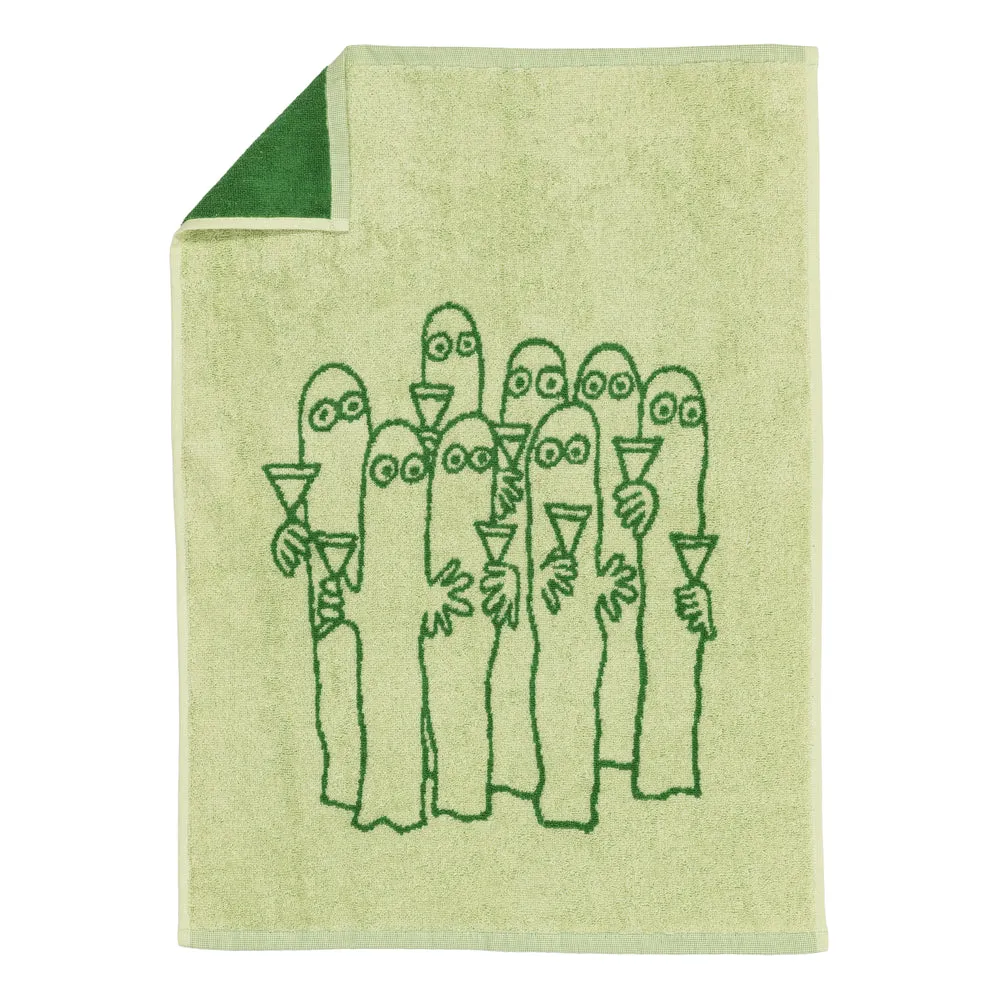 Moomintroll Hattifatteners essuie-mains coton bio vert