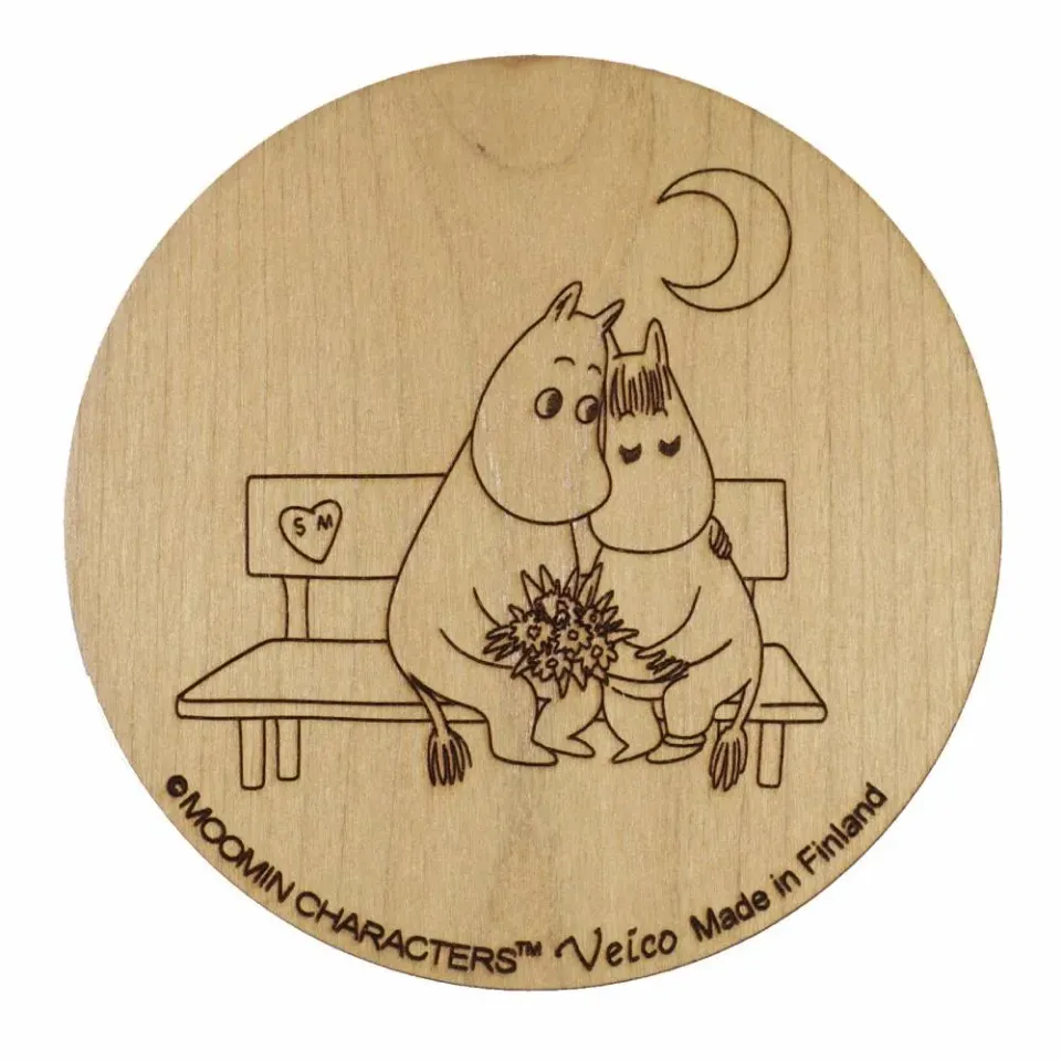 Moomintroll Dessous de Verre Bouleau 9,5 cm
