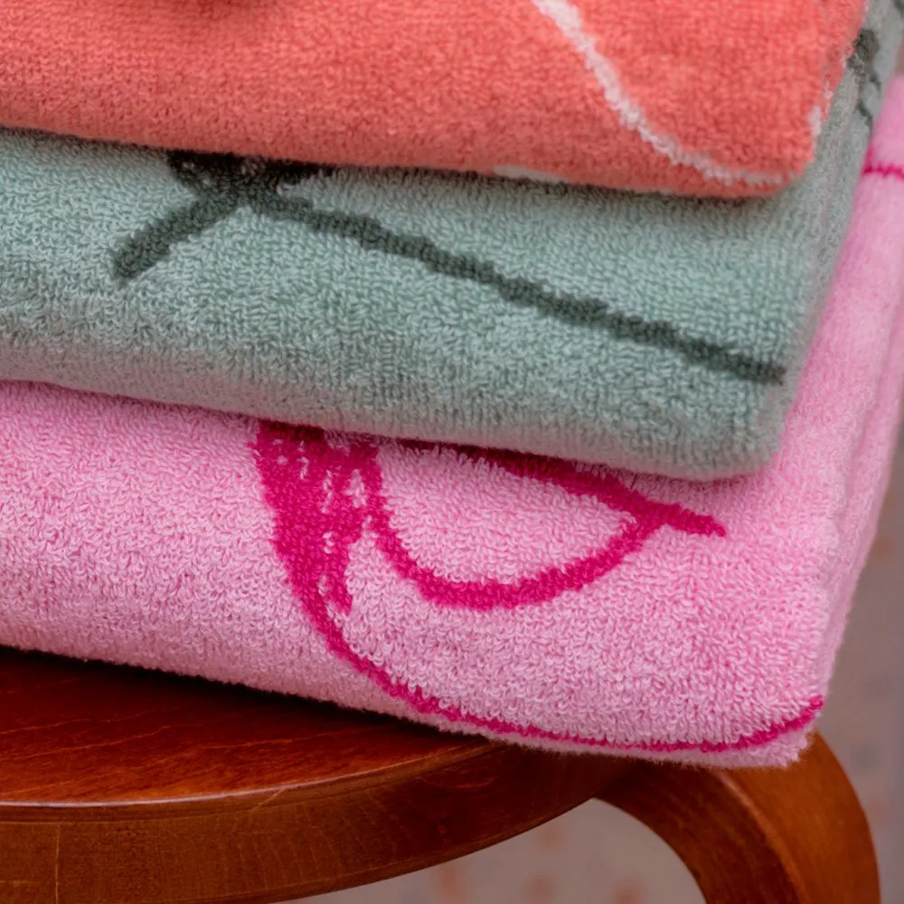 Moomintroll serviette de bain jacquard coton bio 70x140