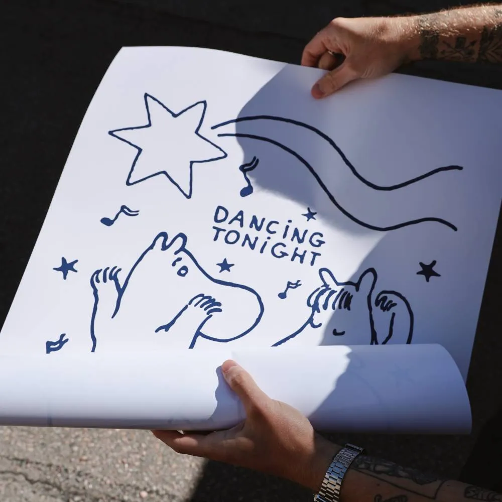 Moomintroll Comet Dance affiche blanche 200 g