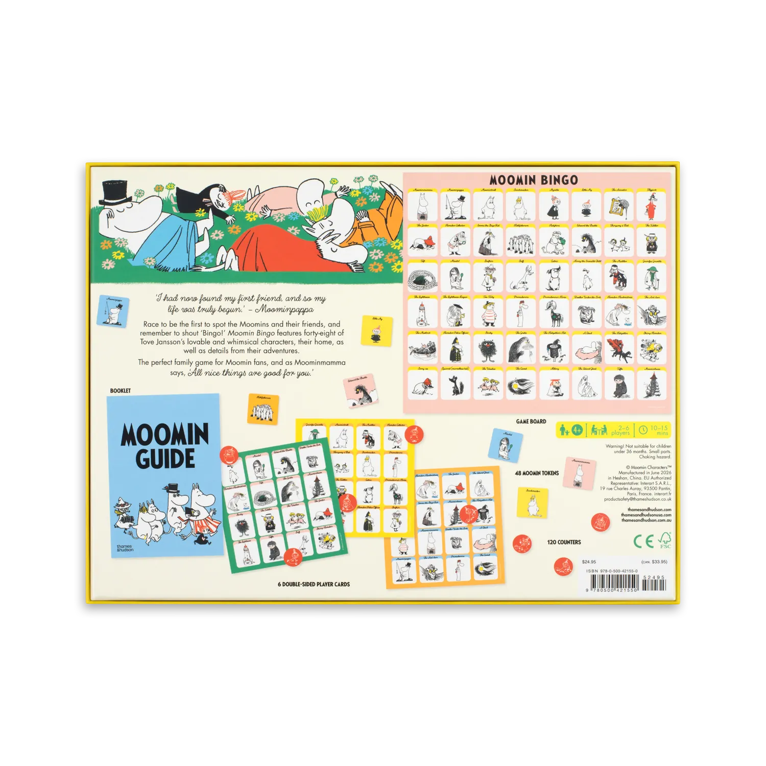 Moomintroll Moomin Bingo jeu de bingo 48 personnages