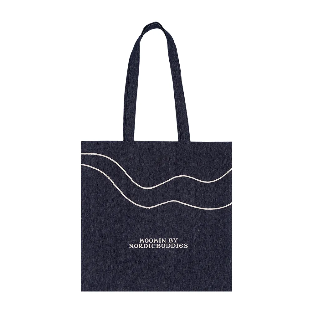 Moomintroll Comet tote bag denim bleu 42 cm