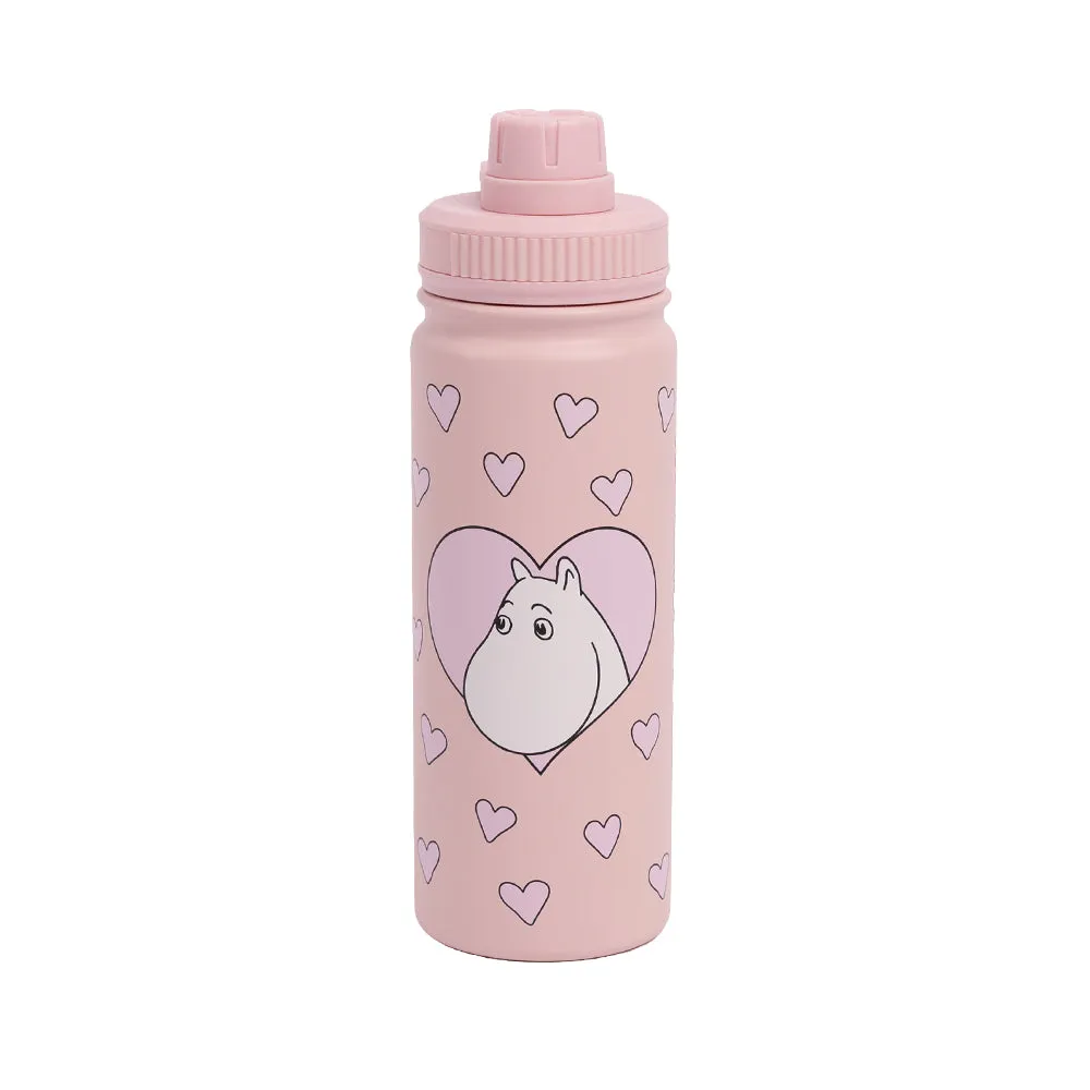 Moomintroll Love Gourde isotherme rose 550 ml inox