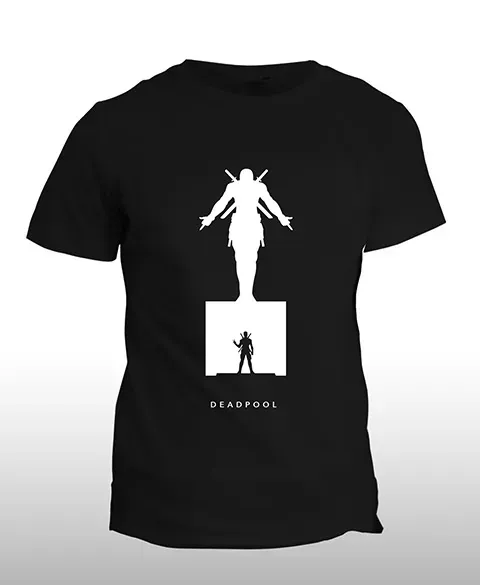 Pixgoodies Deadpool majeurs dressés t-shirt coton Marvel