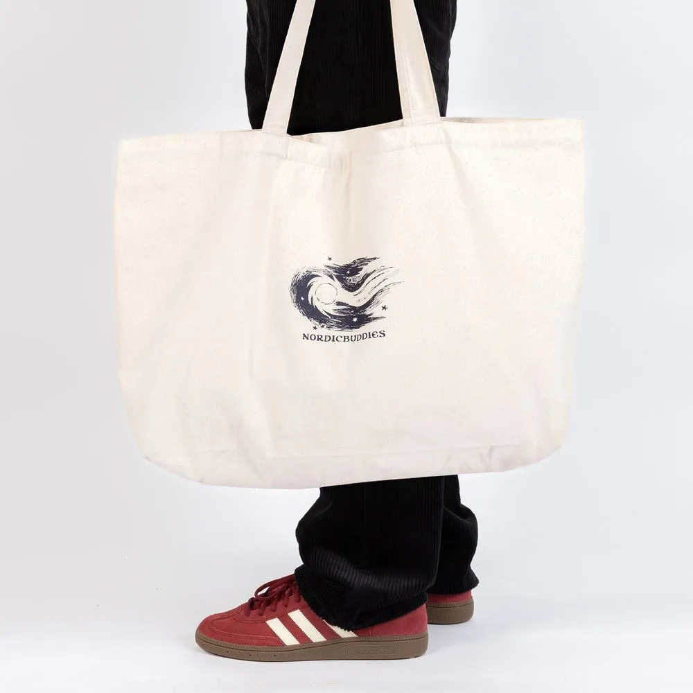 Moomin Comet Stilts tote bag XL blanc coton