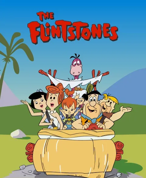 Pixgoodies Les Pierrafeu en VO : The Flintstones mug céramique
