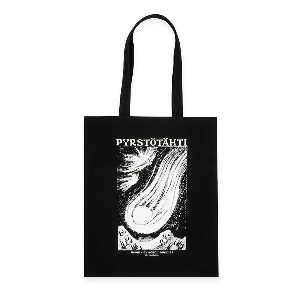 Moomintroll Comet Pyrstötähti tote bag noir coton