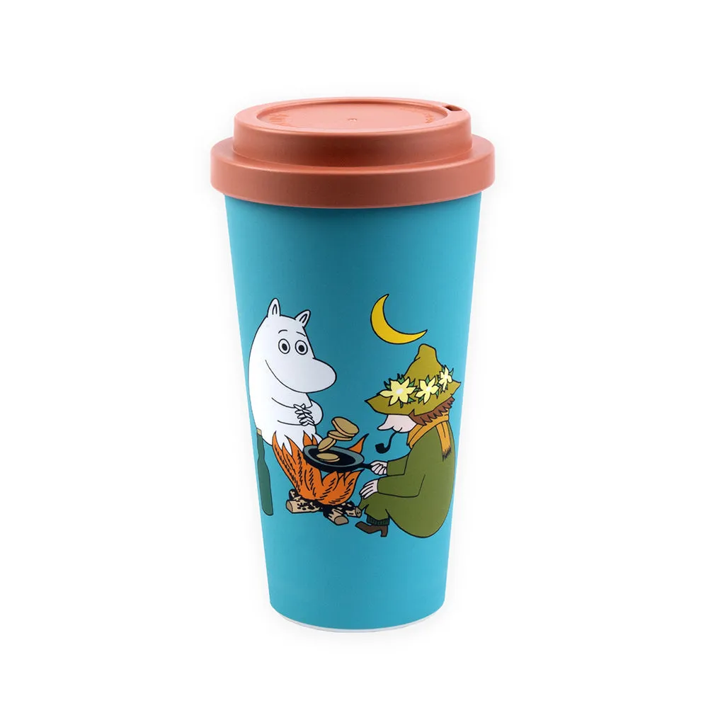Moomin Camping Take-Away mug turquoise 450 ml biodégradable