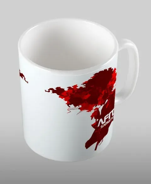 Pixgoodies Afro Samurai Numéro 1 mug céramique stylisé
