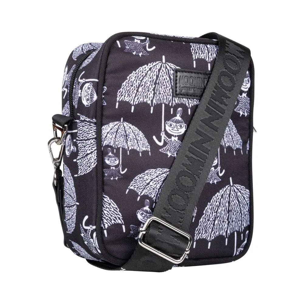 Little My Rain sac bandoulière noir blanc imperméable