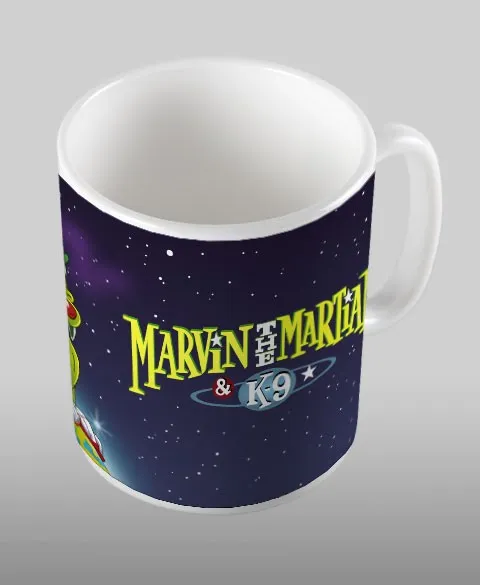Pixgoodies Looney Tunes Marvin le Martien et K9 mug céramique