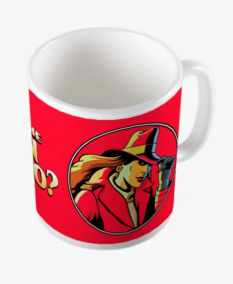 Pixgoodies Carmen Sandiego où se cache mug céramique