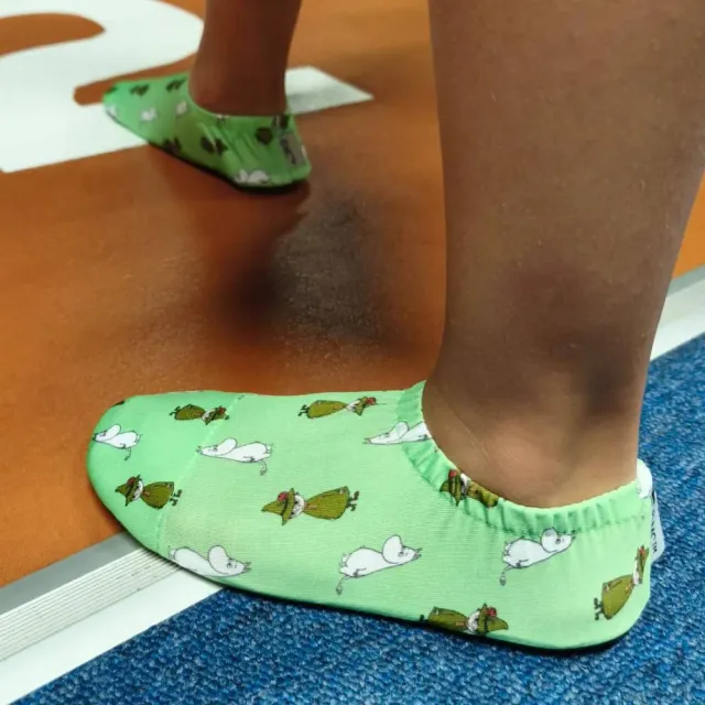 Moomintroll & Snufkin chaussons enfant verts
