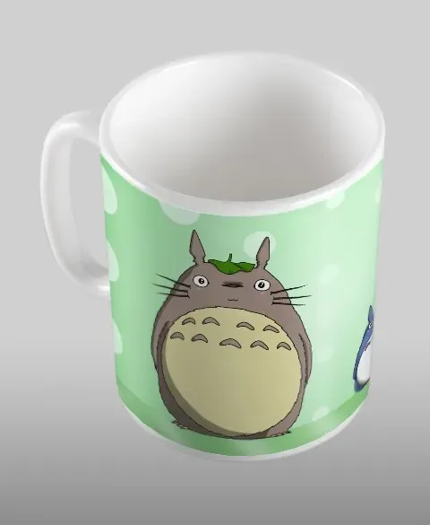 Pixgoodies Mon Voisin Totoro Trois Totoros mug céramique Ghibli