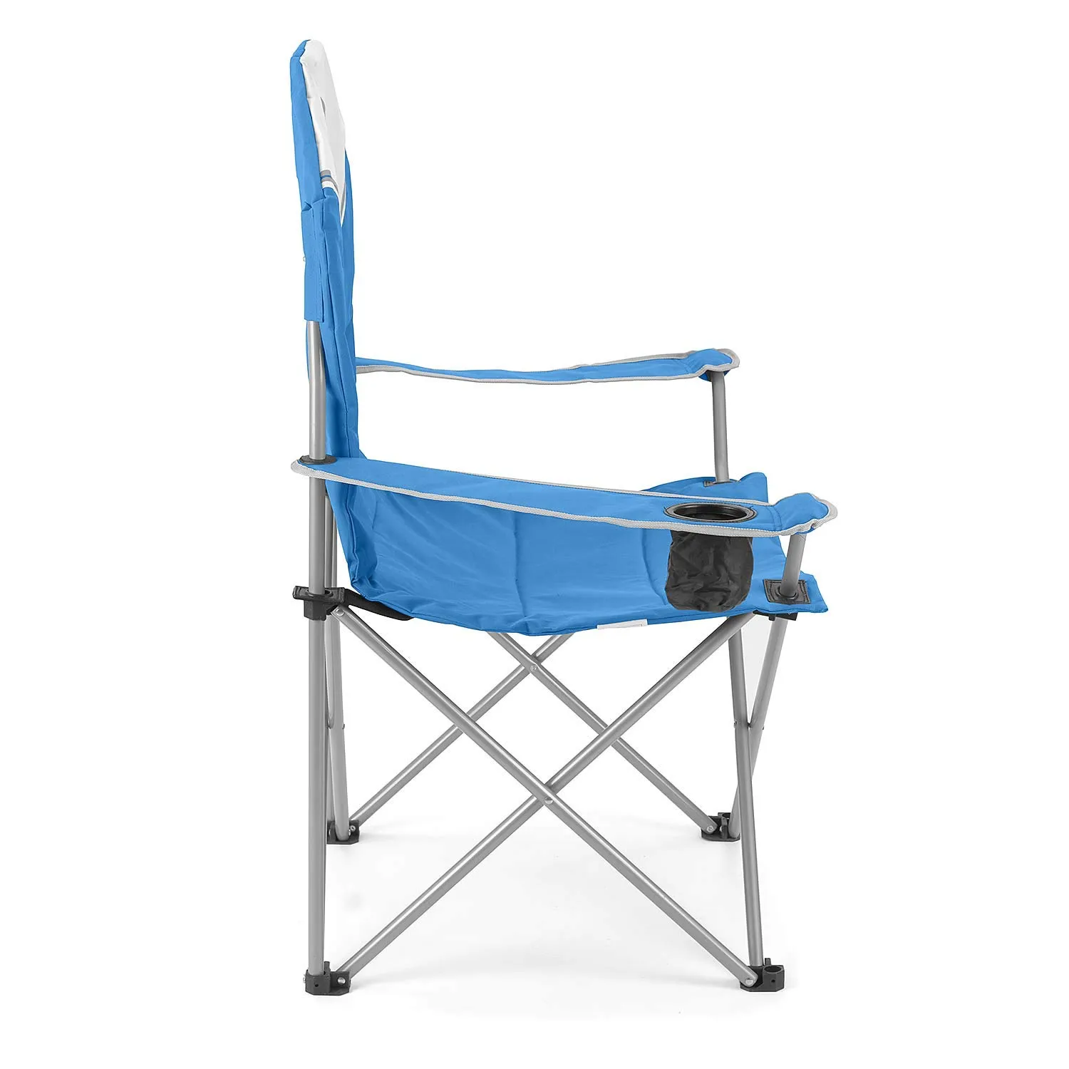 Brisa VW Collection chaise camping T1 Deluxe bleue 100 kg