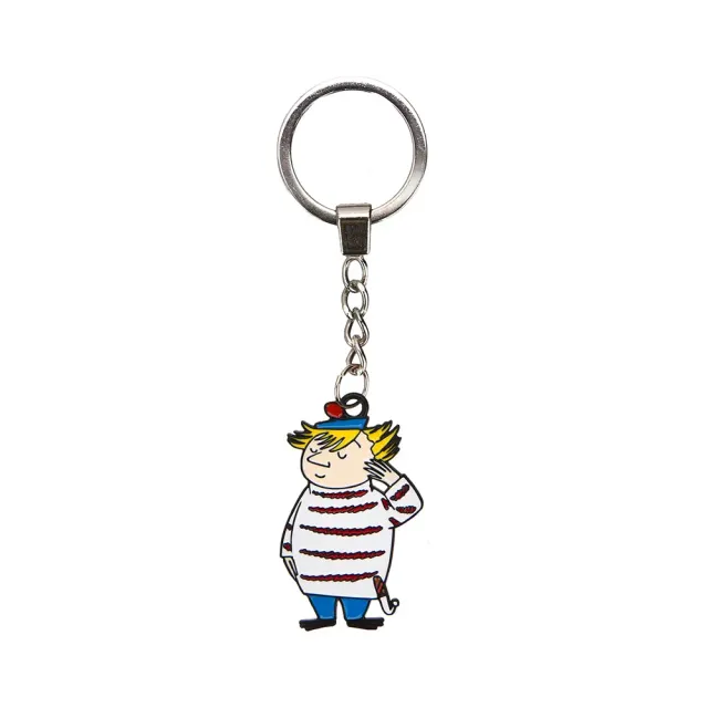 Moomintroll Too-Ticky porte-clés métal bleu 6 cm
