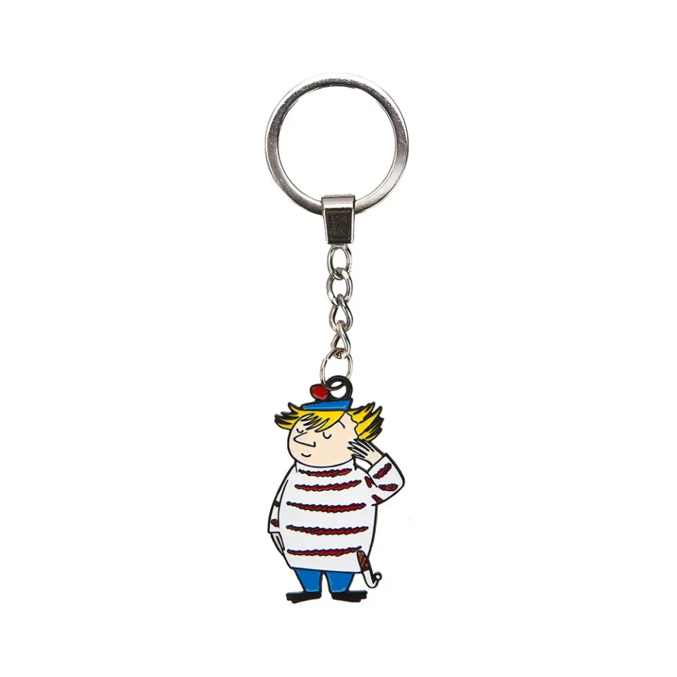 Moomintroll Too-Ticky porte-clés métal bleu 6 cm