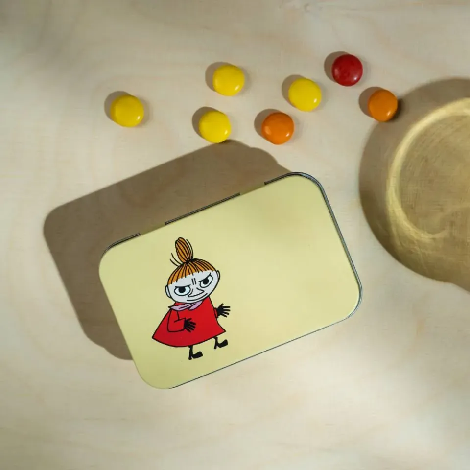 Moomintroll Retro Boîte Little My Jaune 10x6,5 cm