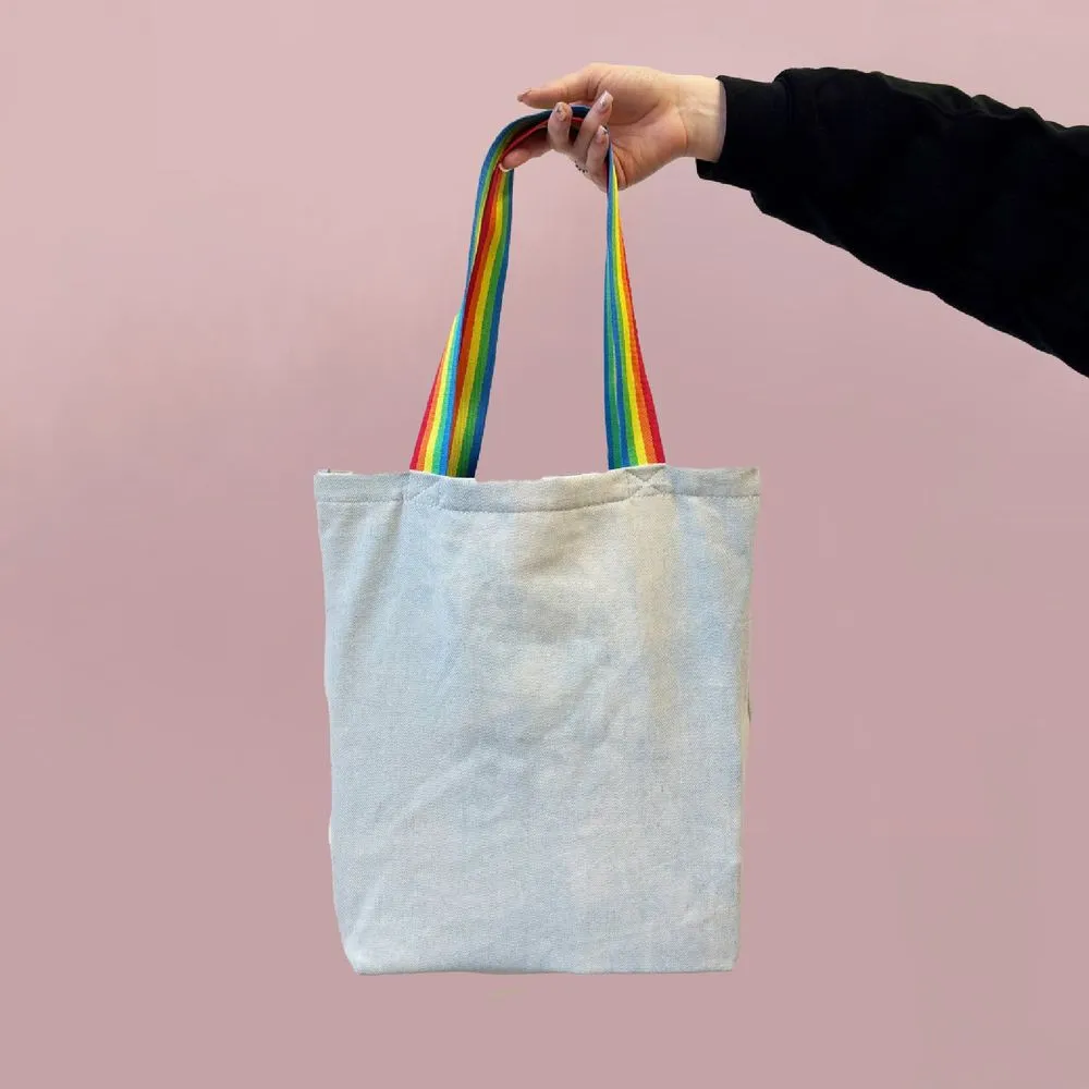 Moomintroll Denim tote bag jean patchs 45 x 39 cm