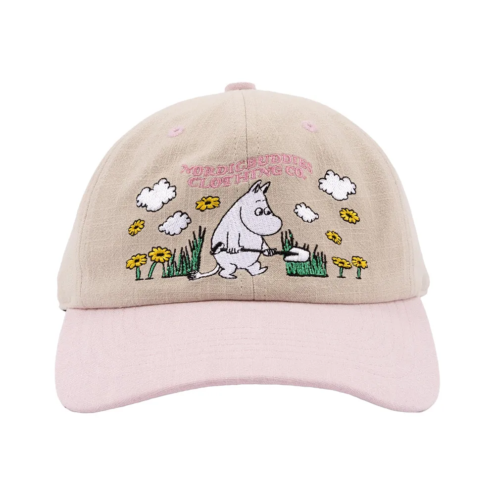 Moomin casquette jardinage rose beige en coton