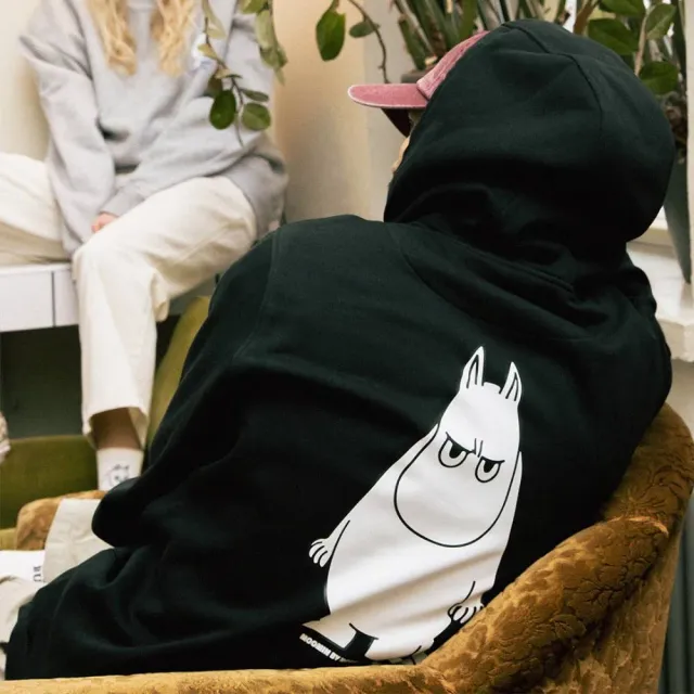 Moomintroll Angry sweat à capuche noir unisexe