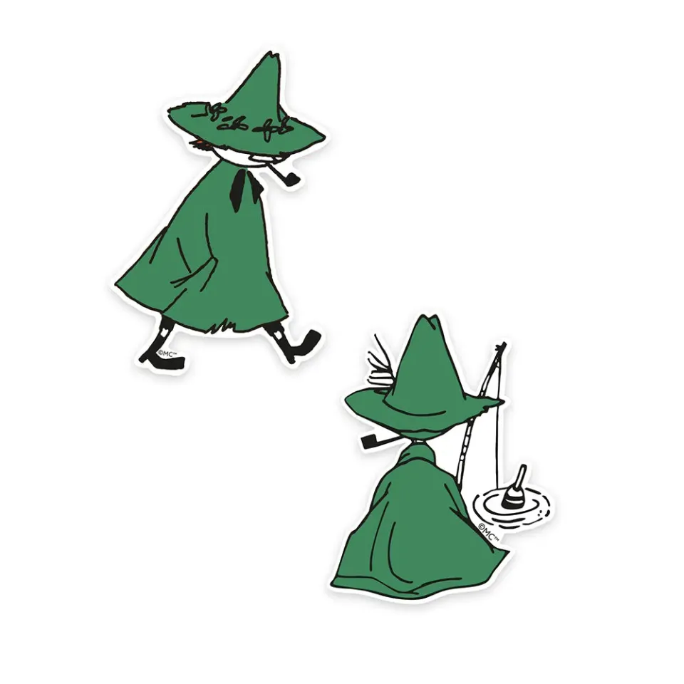 Moomintroll Snufkin stickers lot de 2 XL papier