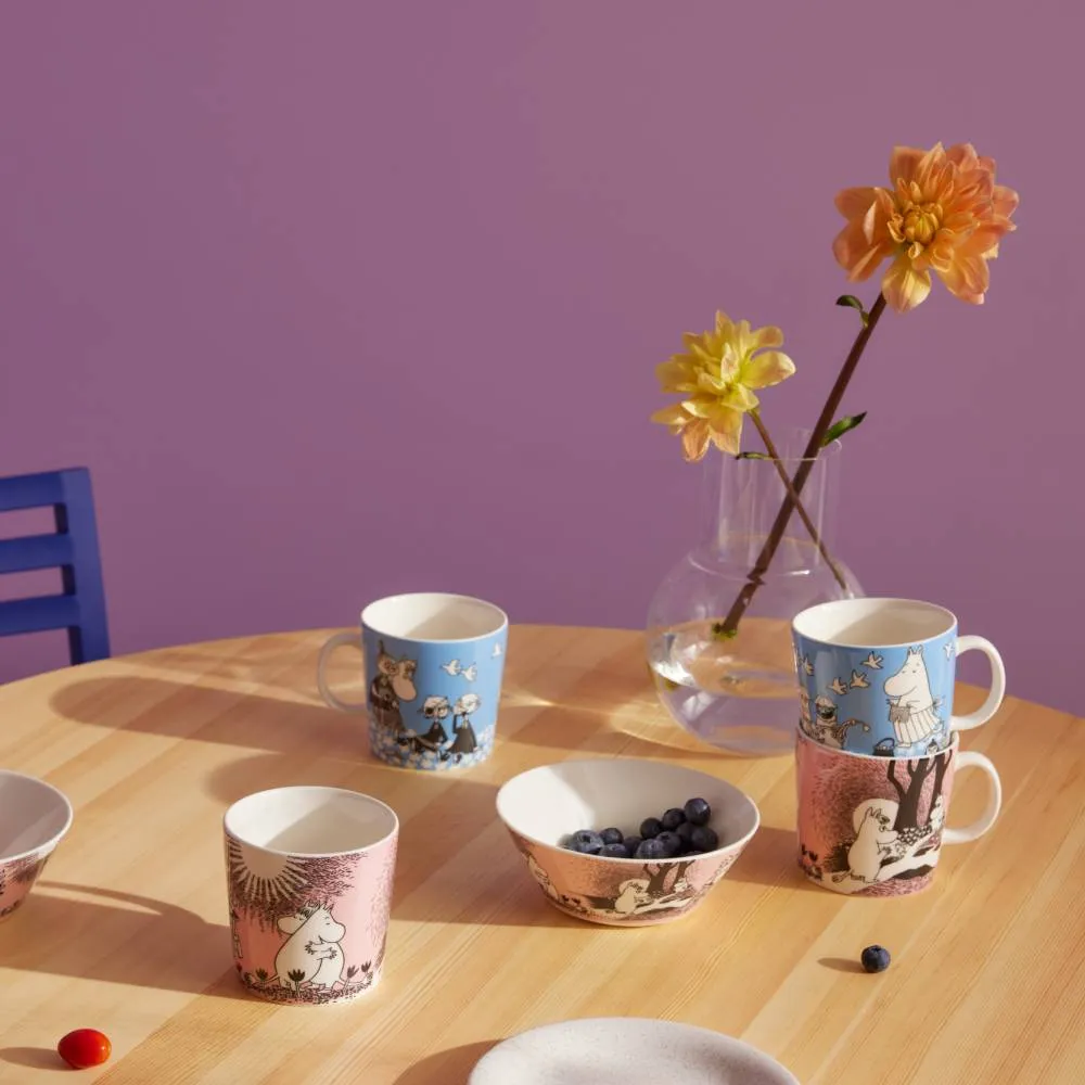 Moomintroll Love Moomin mug rose 400 ml en céramique