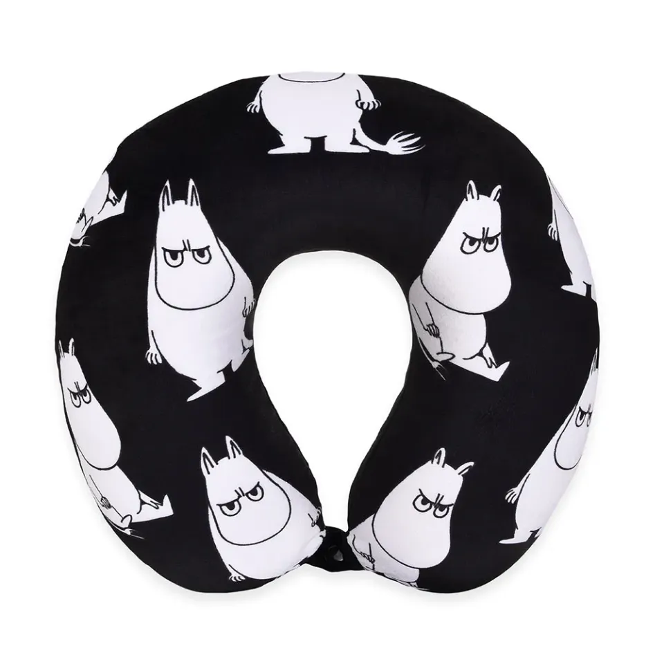 Moomintroll Angry tour de cou noir mousse mémoire