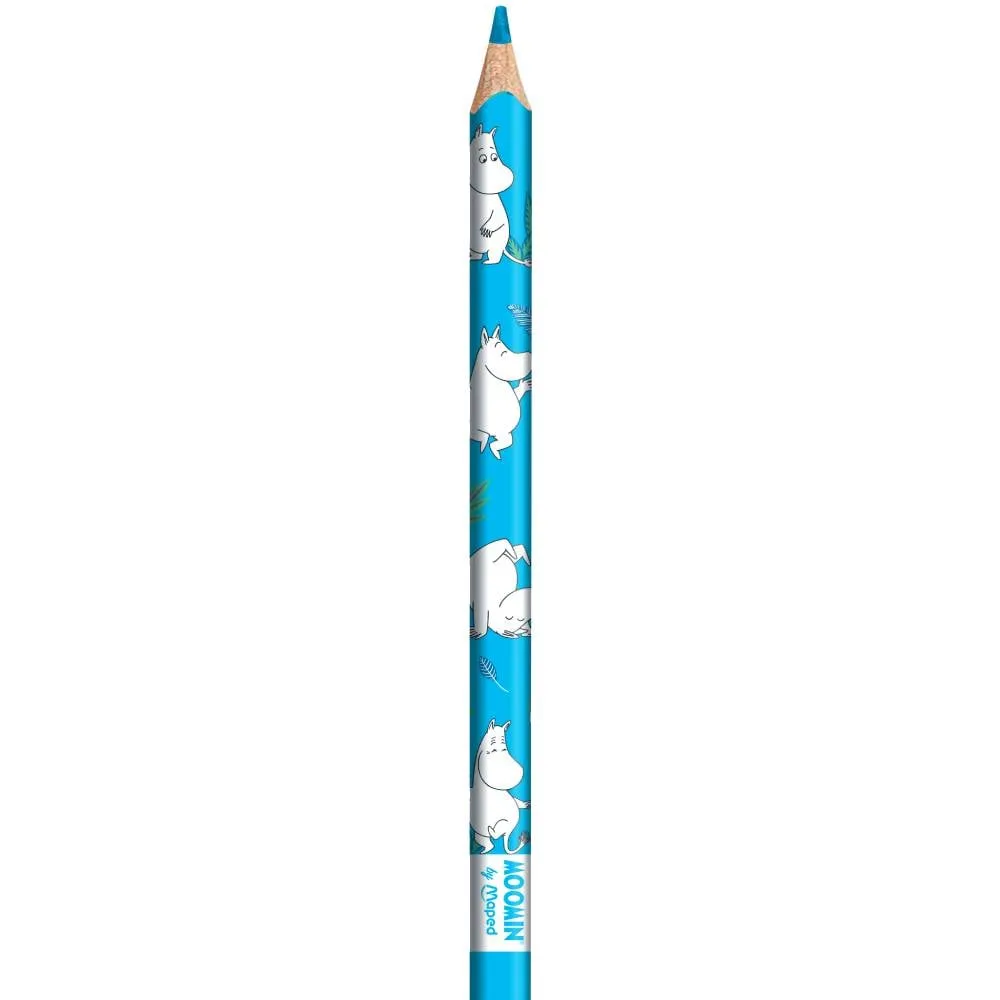 Moomintroll Colouring Pencils crayons Jumbo 12 pièces