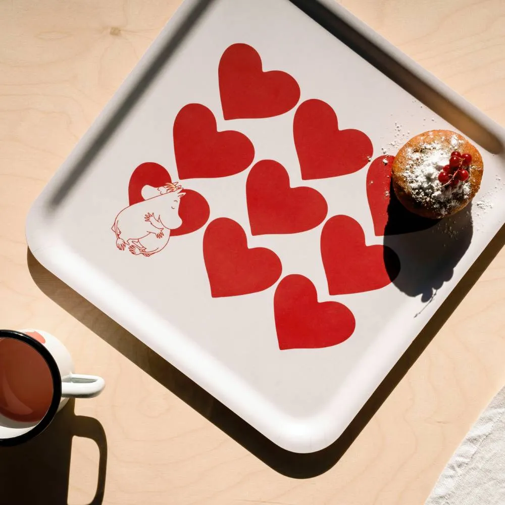 Moomintroll Heart mug émail amour
