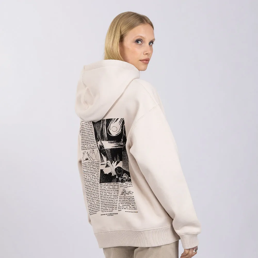 Moomintroll Comet Moomin sweat à capuche beige coton épais