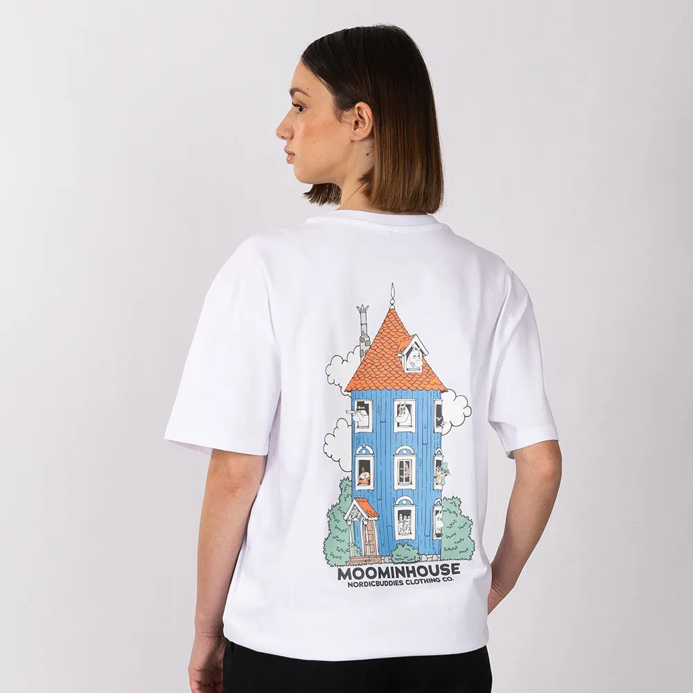 Moomintroll Moominhouse t-shirt blanc coton
