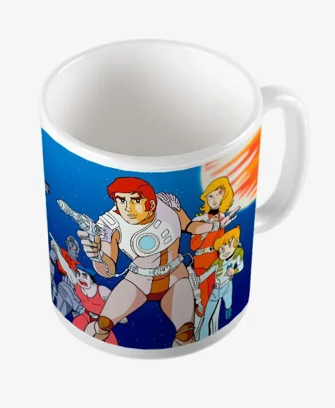 Pixgoodies Capitaine Flam mug céramique galaxie