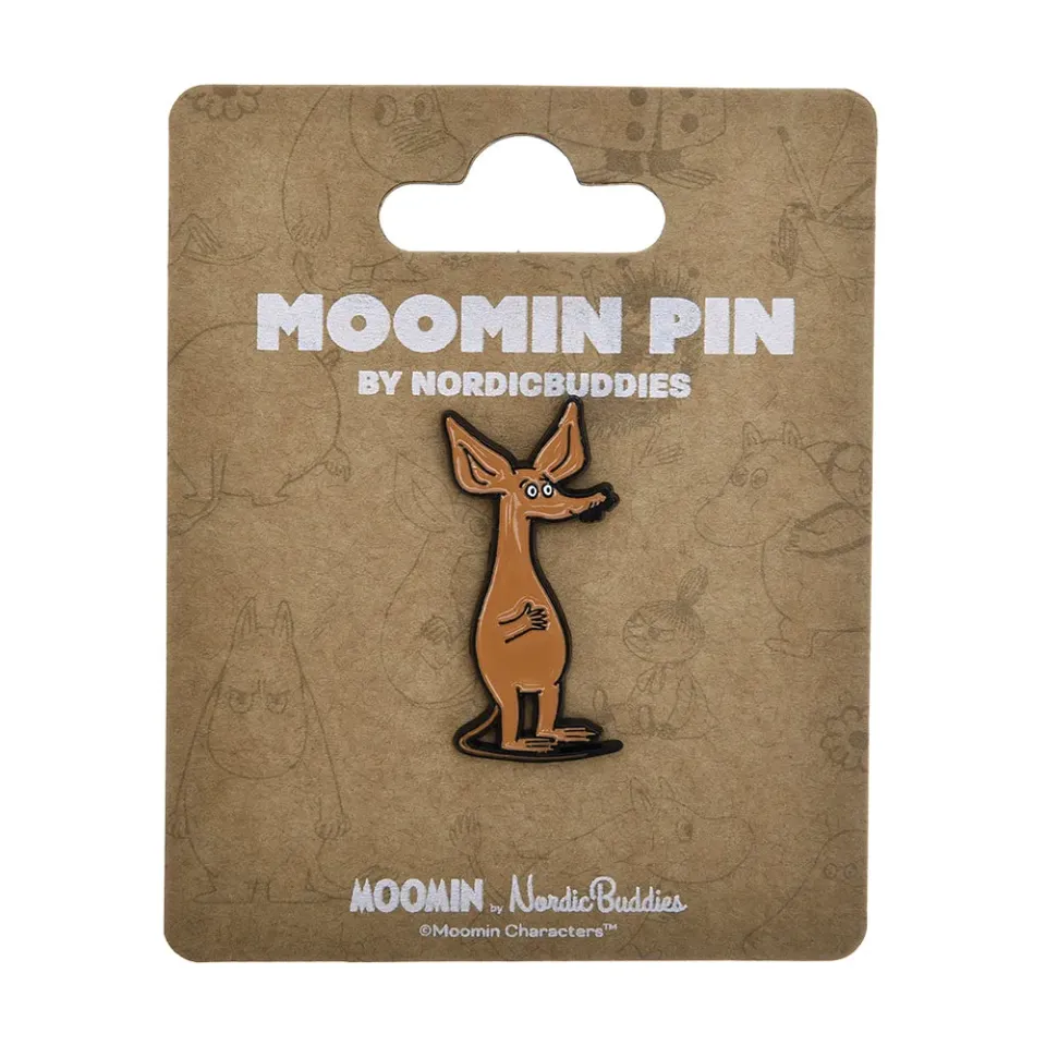 Moomintroll Sniff pin's badge marron métal