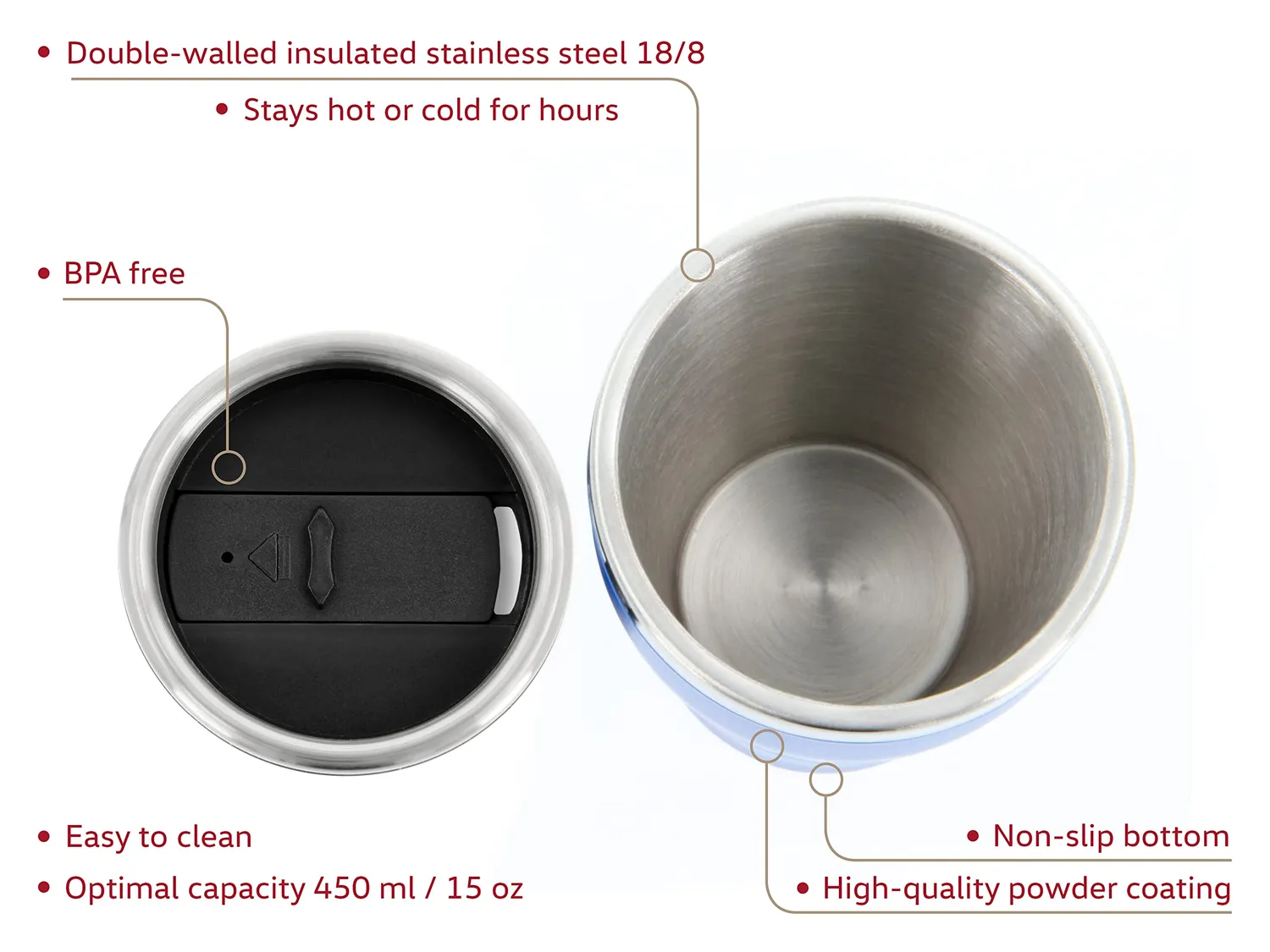 Brisa VW Collection gobelet isotherme inox 450 ml