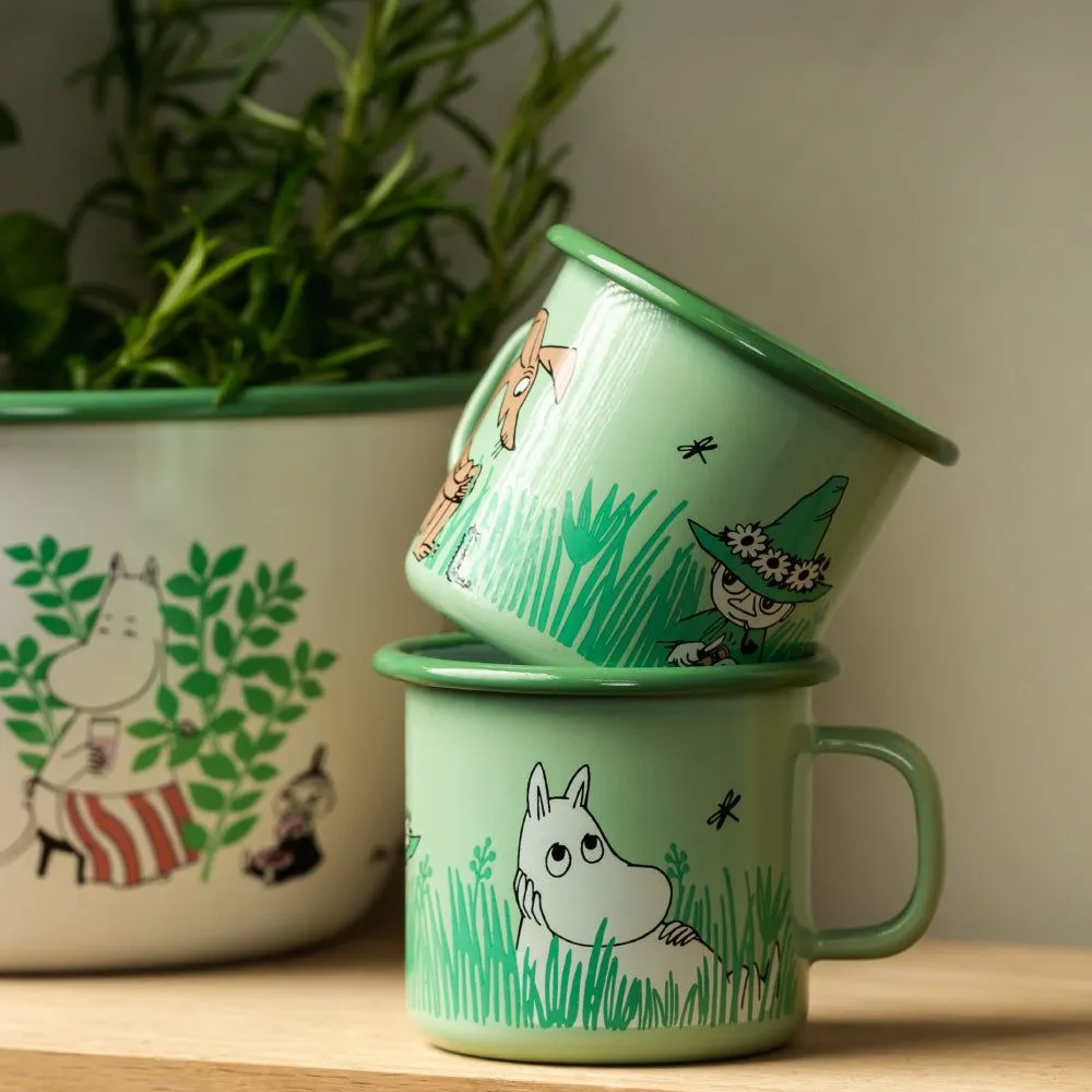 Moomintroll Boys mug émail 2,5 dl vert jardin